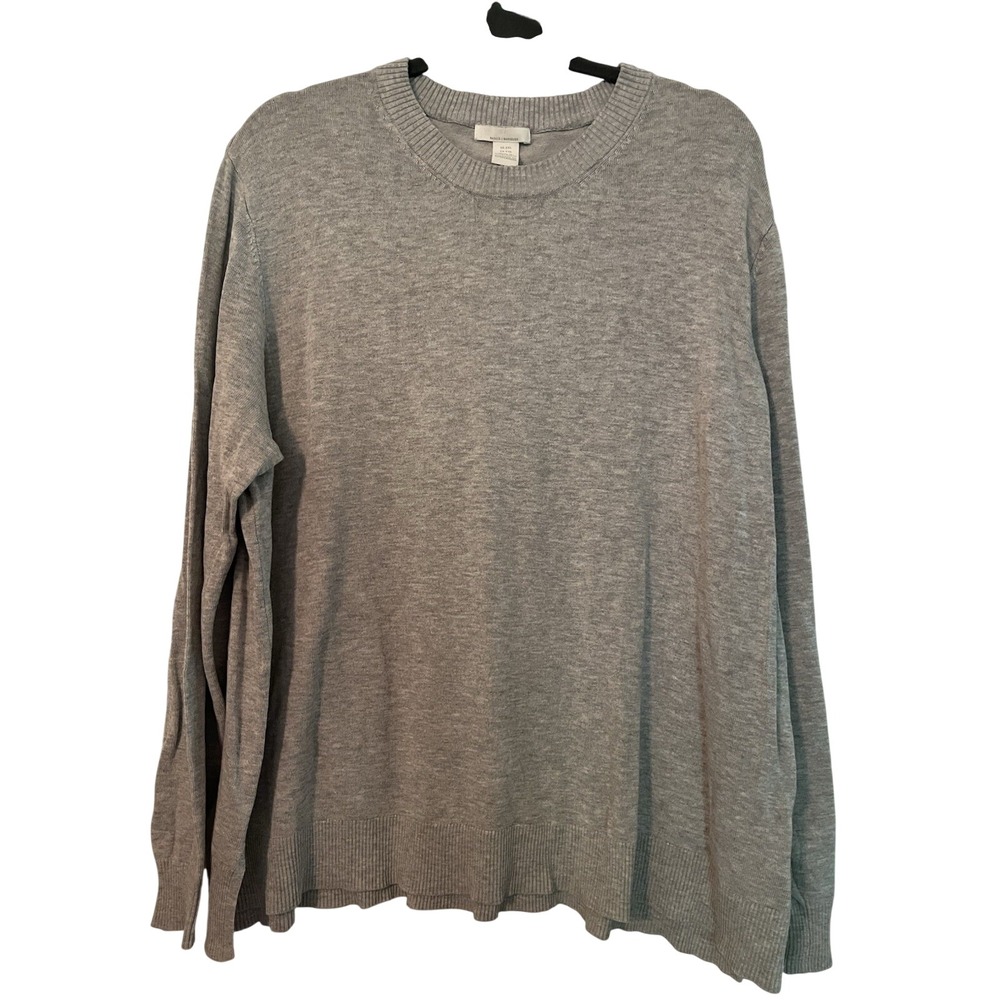 H&M Women Heather Gray Sweater Size 2x‎ Minimal Classic City Basic